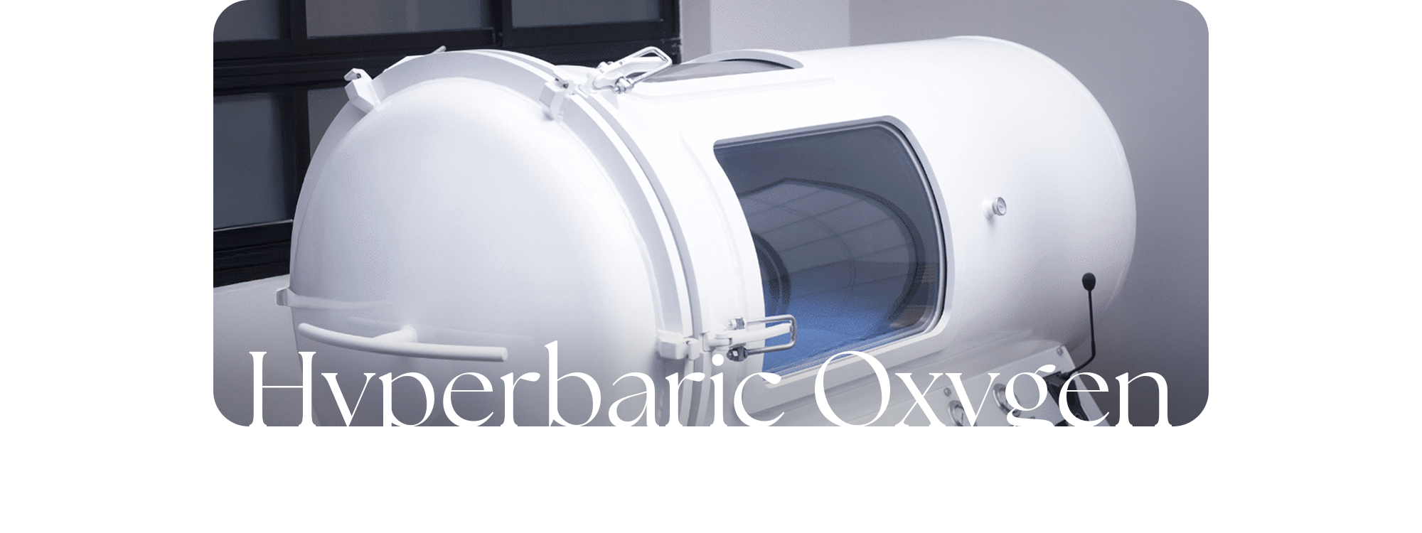 Hyperbaric Oxygen - 고압산소치료에 사용되는 1인용 고압산소챔버(캡슐형 챔버) 장비 이미지